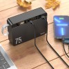 Портативний зарядний пристрій Power Bank Hoco J94 Overlord 22.5W 75000 mAh, Чорний