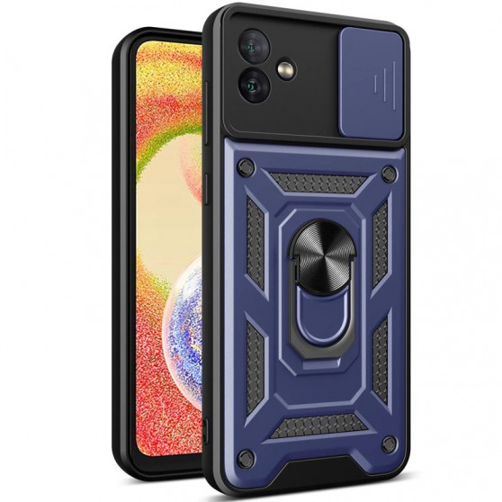 Ударопрочный чехол Camshield Serge Ring для Samsung Galaxy A04e Синий
