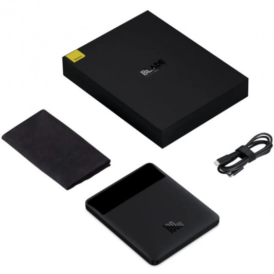 Портативное ЗУ Power Bank Baseus Blade 100W 20000 mAh (PPDGL-01) Black - изображение 3