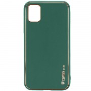 Кожаный чехол Xshield для Samsung Galaxy A04s Зеленый / Army green