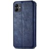 Шкіряний чохол книжка GETMAN Cubic (PU) для Samsung Galaxy A04e, Синій