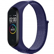 Ремешок Nylon для Xiaomi Mi Band 3/4/5/6, Темно-синий