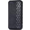 Шкіряний чохол книжка GETMAN Cubic (PU) для Xiaomi Redmi 9A, Чорний