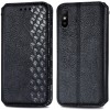 Шкіряний чохол книжка GETMAN Cubic (PU) для Xiaomi Redmi 9A, Чорний