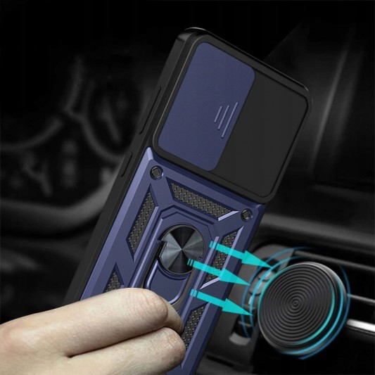 Ударопрочный чехол Camshield Serge Ring для Xiaomi Redmi Note 10 / Note 10s / Poco M5s Синий - изображение 6