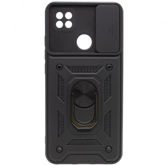 Ударостійкий чохол Camshield Serge Ring для Xiaomi Redmi 9C / Redmi 10A Чорний - зображення 1 