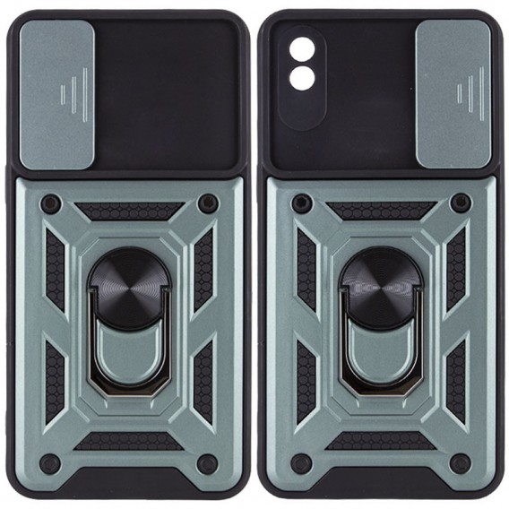 Ударостійкий чохол Camshield Serge Ring для Xiaomi Redmi 9A, Зелений