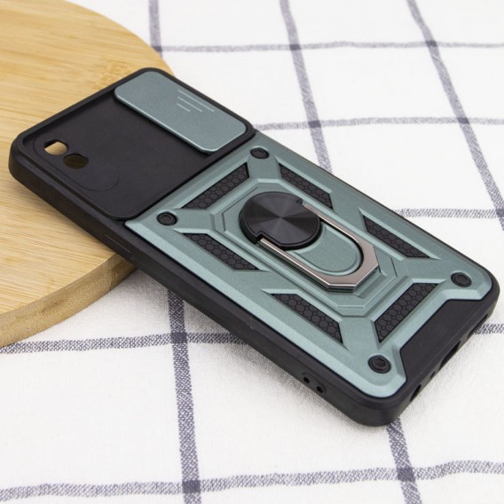 Ударостійкий чохол Camshield Serge Ring для Xiaomi Redmi 9A, Зелений
