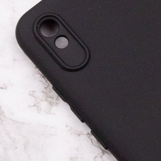 Чохол Silicone Cover Lakshmi Full Camera (A) для Xiaomi Redmi 9A Чорний / Black - зображення 4 
