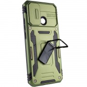 Ударостійкий чохол Camshield Army Ring для Xiaomi Redmi 10C, Оливковый / Army Green