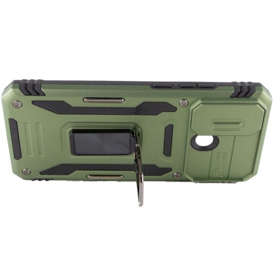 Ударостійкий чохол Camshield Army Ring для Xiaomi Redmi 10C Оливковий / Army Green - зображення 4 