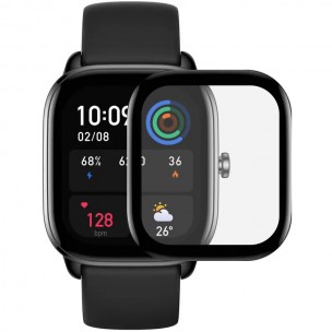Полимерная пленка 3D (full glue) (тех.пак) для Xiaomi Amazfit GTS 4 mini Черный