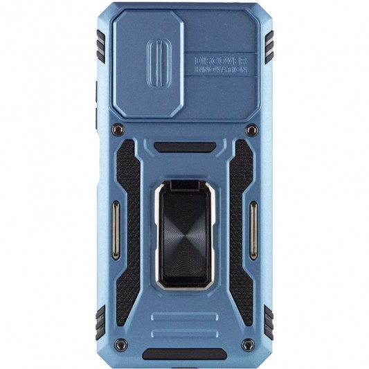 Ударостійкий чохол Camshield Army Ring для Xiaomi Redmi 10 Блакитний / Light Blue - зображення 1 