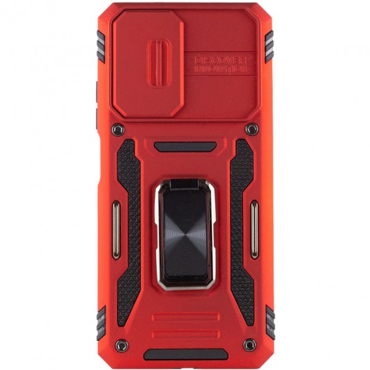 Ударостійкий чохол Camshield Army Ring для Xiaomi Redmi 10 Червоний / Red - зображення 1 