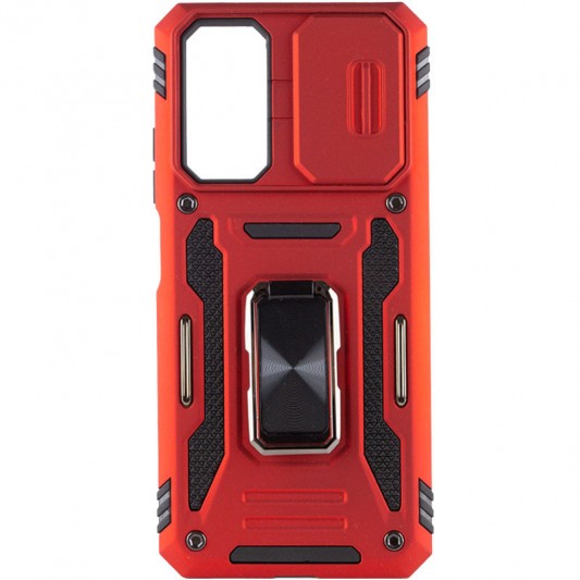 Ударостійкий чохол Camshield Army Ring для Xiaomi Redmi 10 Червоний / Red - зображення 5 