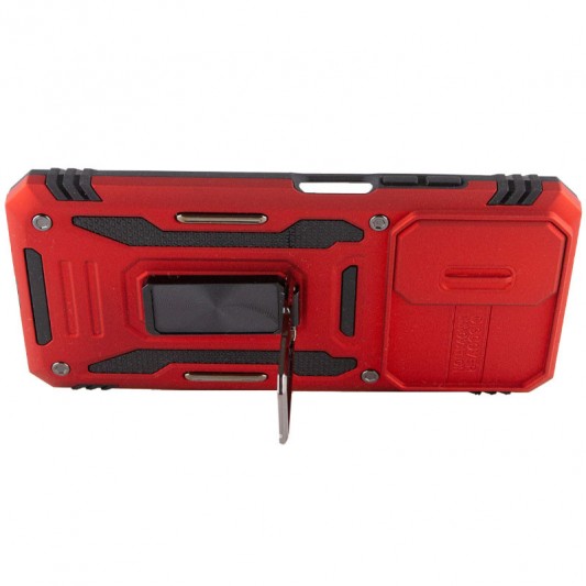 Ударостійкий чохол Camshield Army Ring для Xiaomi Redmi 10 Червоний / Red - зображення 7 