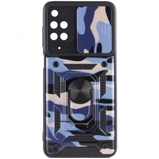 Ударостійкий чохол Camshield Serge Ring Camo для Xiaomi Redmi 10 Фіолетовий / Army Purple - зображення 1 