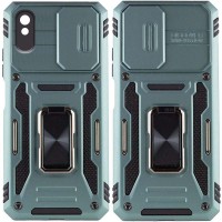Ударопрочный чехол Camshield Army Ring для Xiaomi Redmi 9A Зеленый / Light Green