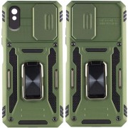 Ударопрочный чехол Camshield Army Ring для Xiaomi Redmi 9A Оливковый / Army Green