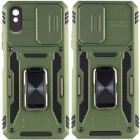 Ударопрочный чехол Camshield Army Ring для Xiaomi Redmi 9A Оливковый / Army Green