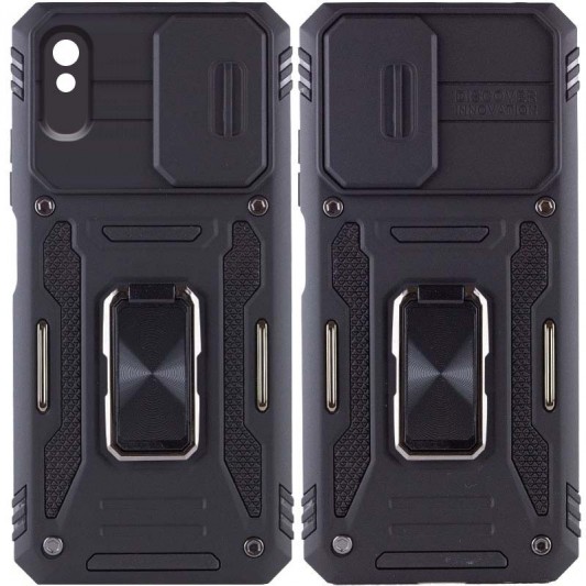 Ударостійкий чохол Camshield Army Ring для Xiaomi Redmi 9A Чорний / Black