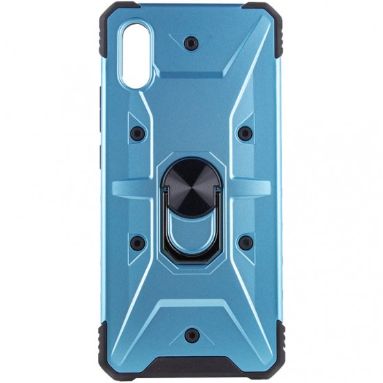 Ударопрочный чехол Pathfinder Ring для Xiaomi Redmi 9A Голубой / Light Blue