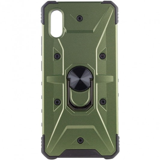 Ударопрочный чехол Pathfinder Ring для Xiaomi Redmi 9A Зеленый / Army Green