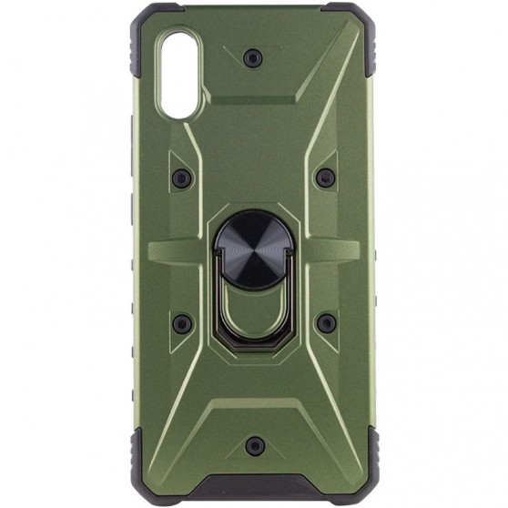 Ударопрочный чехол Pathfinder Ring для Xiaomi Redmi 9A Зеленый / Army Green