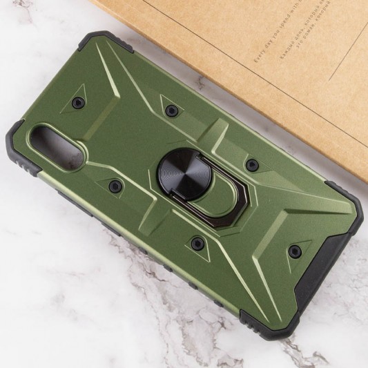 Ударопрочный чехол Pathfinder Ring для Xiaomi Redmi 9A Зеленый / Army Green - изображение 3