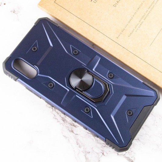Ударопрочный чехол Pathfinder Ring для Xiaomi Redmi 9A Синий / Navy - изображение 3