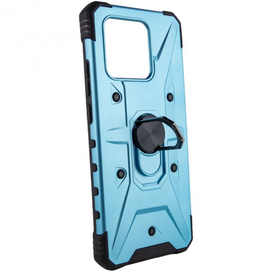 Ударопрочный чехол Pathfinder Ring для Xiaomi Redmi 10C / Poco C40 Голубой / Light Blue - изображение 1