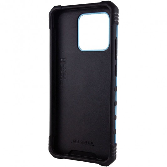 Ударопрочный чехол Pathfinder Ring для Xiaomi Redmi 10C / Poco C40 Голубой / Light Blue - изображение 2