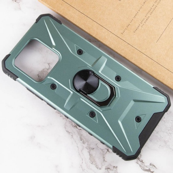 Ударостійкий чохол Pathfinder Ring для Xiaomi Redmi 10C / Poco C40, Зелений / Green