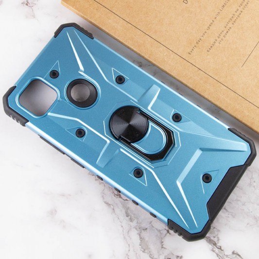 Ударопрочный чехол Pathfinder Ring для Xiaomi Redmi 9C / 10A Голубой / Light Blue - изображение 3