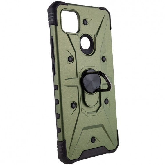Ударостійкий чохол Pathfinder Ring для Xiaomi Redmi 9C / 10A, Зелений / Army Green