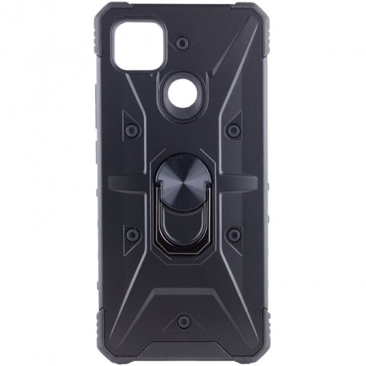 Ударопрочный чехол Pathfinder Ring для Xiaomi Redmi 9C / 10A Черный / Black