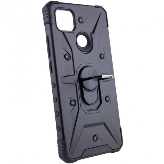 Ударопрочный чехол Pathfinder Ring для Xiaomi Redmi 9C / 10A Черный / Black - изображение 1
