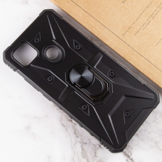 Ударопрочный чехол Pathfinder Ring для Xiaomi Redmi 9C / 10A Черный / Black - изображение 3