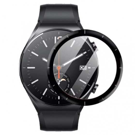 Полимерная пленка 3D (full glue) (тех.пак) для Xiaomi Watch S1 Черный