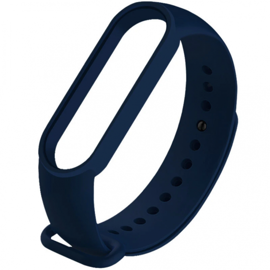 Силіконовий ремінець для Xiaomi Mi Band 3/4 Темно-синій / Midnight blue