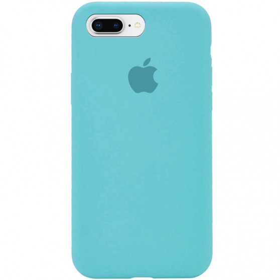 Чохол Silicone Case Full Protective (AA) для Apple iPhone 7 plus / 8 plus (5.5") Бірюзовий / Marine Green