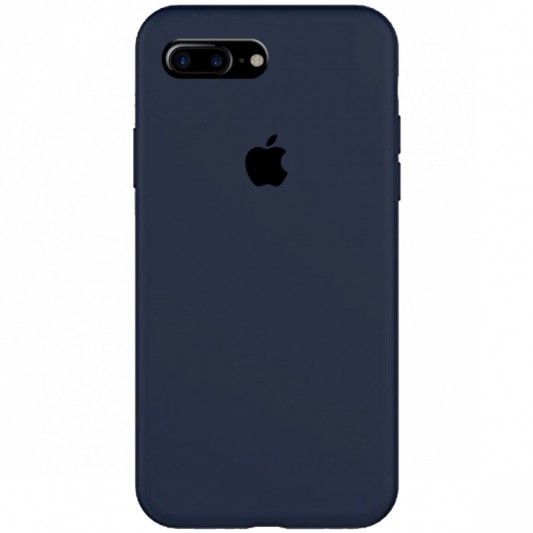 Чохол Silicone Case Full Protective (AA) для Apple iPhone 7 plus / 8 plus (5.5") Темно-синій / Midnight blue