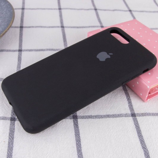 Чохол Silicone Case Full Protective (AA) для Apple iPhone 7 plus / 8 plus (5.5") Чорний / Black - зображення 1 