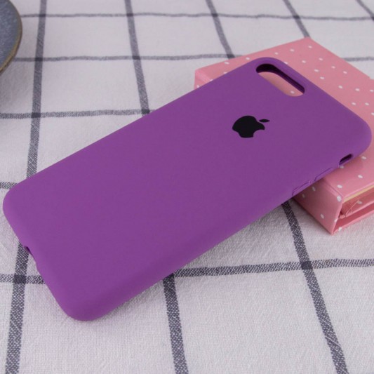 Чохол Silicone Case Full Protective (AA) для Apple iPhone 7 plus / 8 plus (5.5") Фіолетовий / Grape - зображення 1 