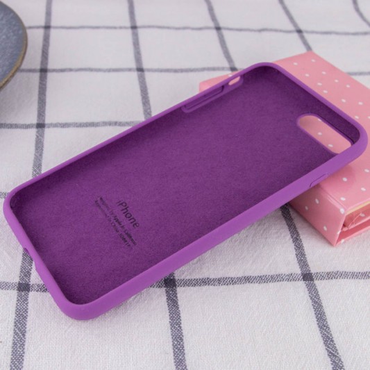 Чохол Silicone Case Full Protective (AA) для Apple iPhone 7 plus / 8 plus (5.5") Фіолетовий / Grape - зображення 2 