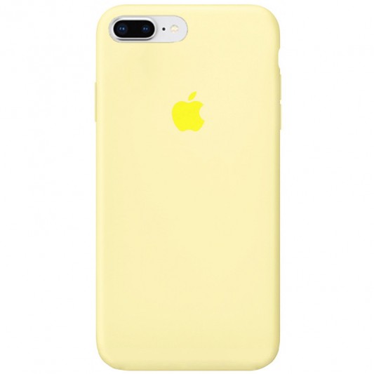 Чехол Silicone Case Full Protective (AA) для Apple iPhone 7 plus / 8 plus (5.5") Желтый / Mellow Yellow