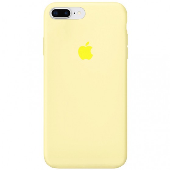 Чохол Silicone Case Full Protective (AA) для Apple iPhone 7 plus / 8 plus (5.5") Жовтий / Mellow Yellow