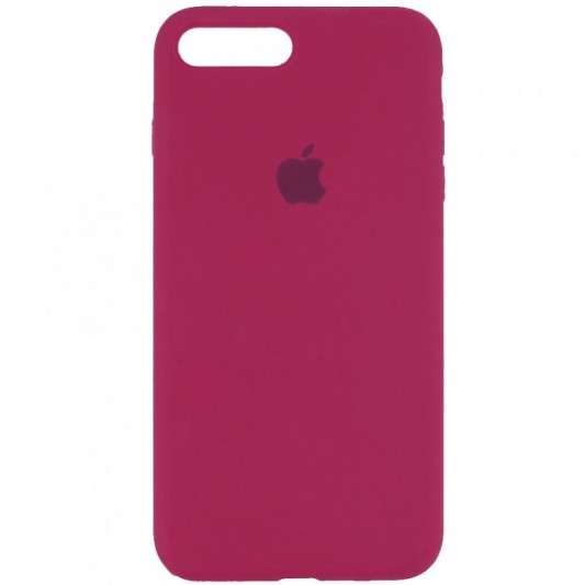 Чохол Silicone Case Full Protective (AA) для Apple iPhone 7 plus / 8 plus (5.5") Червоний / Rose Red