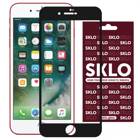 Защитное стекло SKLO 3D для Apple iPhone 7 plus / 8 plus (5.5") Черный