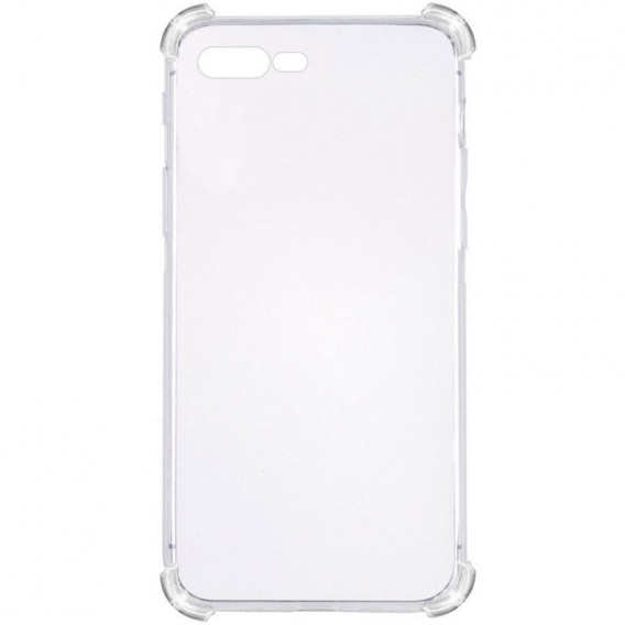TPU чохол для iPhone 7 plus / 8 plus (5.5") - GETMAN Ease logo посилені кути, Безбарвний (прозорий)
